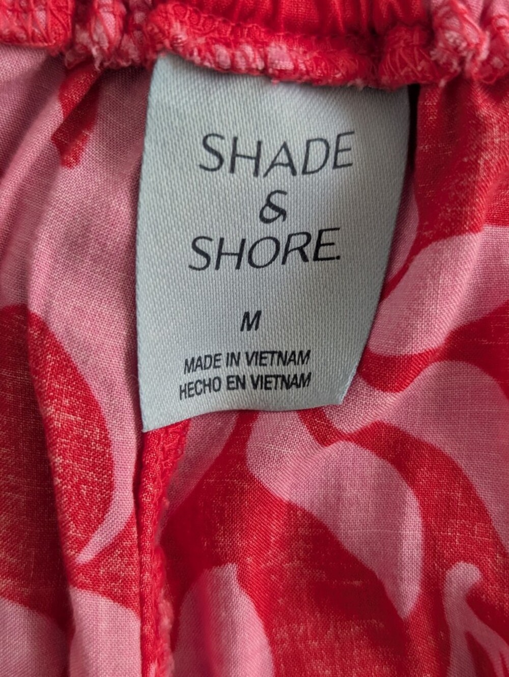 Shade & Shore Pink Floral Wide-Leg Pants Swimsuit Coverup Cover-up - Picture 6 of 9